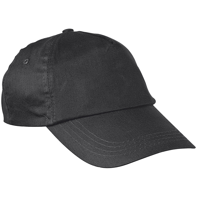 Baumwoll-Baseball-Cap - schwarz