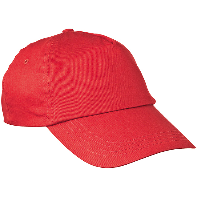 5-panel classic baseball cap - red