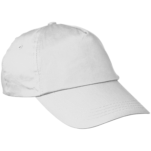5-panel classic baseball cap - white