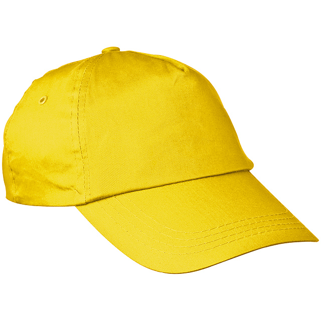 Bavlnená šiltová čapica - žltá