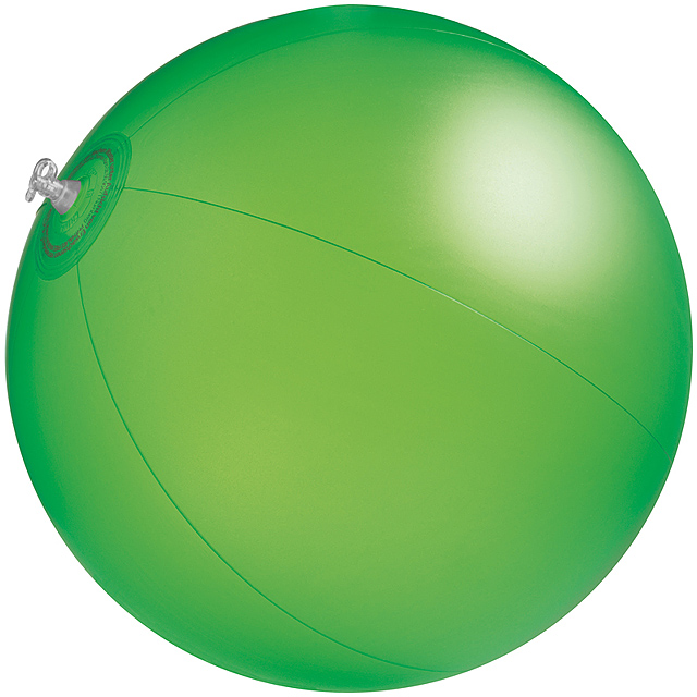 Jednofarebná plážová lopta - zelená