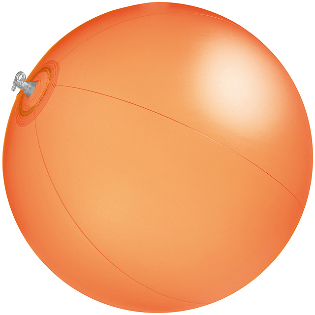 Jednobarevná plážový míč - oranžová