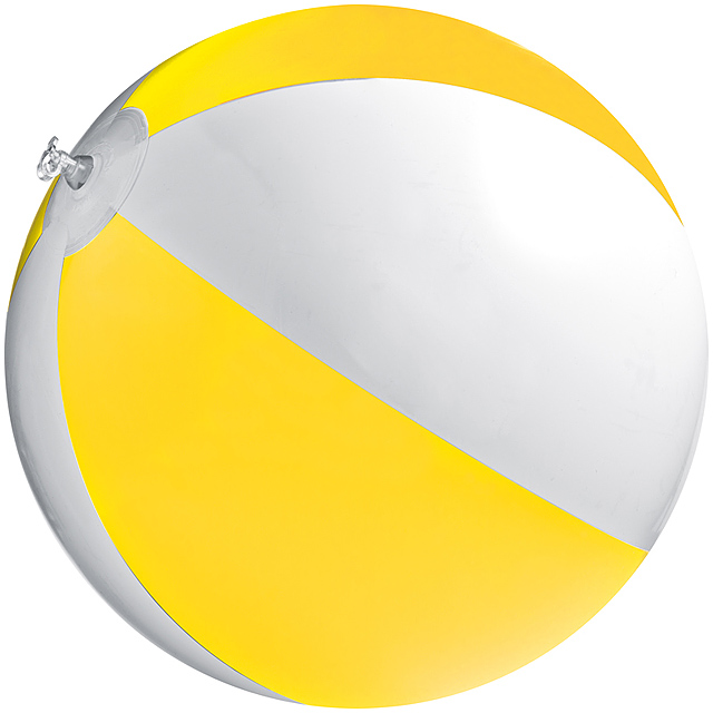 Bicoloured beach ball - yellow