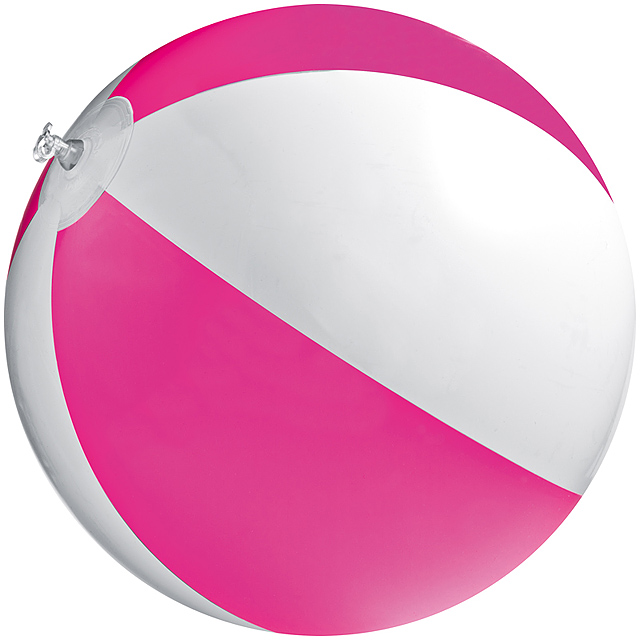 Bicoloured beach ball - pink