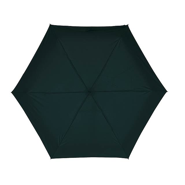 Hliníkový mini skládací deštník POCKET - černá