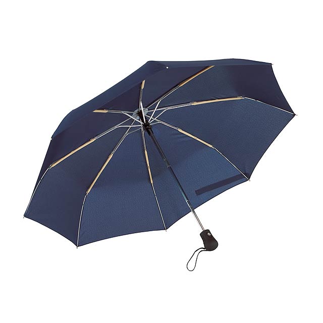 Automatic open/close, windproof pocket umbrella BORA - blue