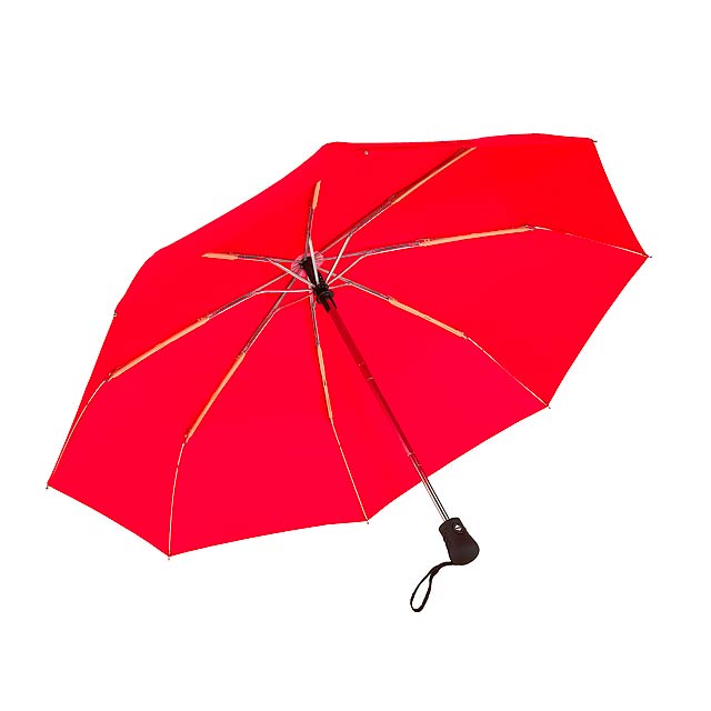 Windproof-Taschenschirm BORA - Rot