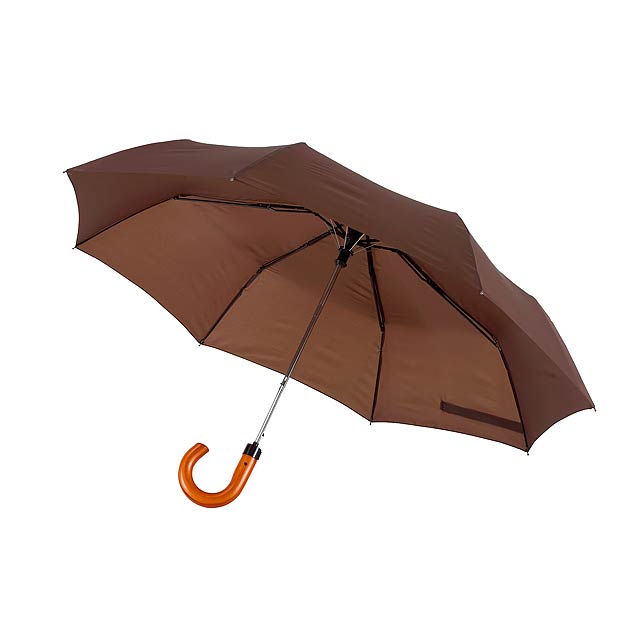 Automatický skládací deštník pro muže  LORD - hnědá