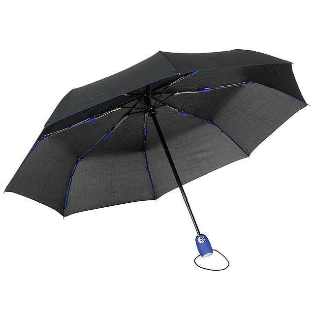 Automatic windproof pocket umbrella STREETLIFE - blue