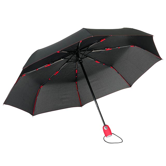 Automatic windproof pocket umbrella STREETLIFE - red
