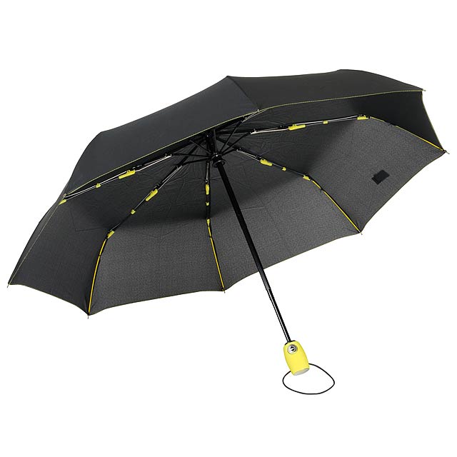 Automatic windproof pocket umbrella STREETLIFE - yellow