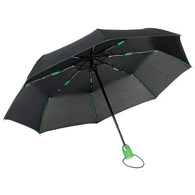 Automatic windproof pocket umbrella STREETLIFE - green