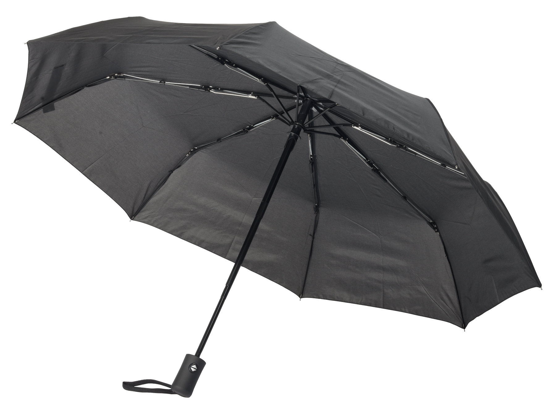 Automatic open-close windproof pocket umbrella PLOPP - black