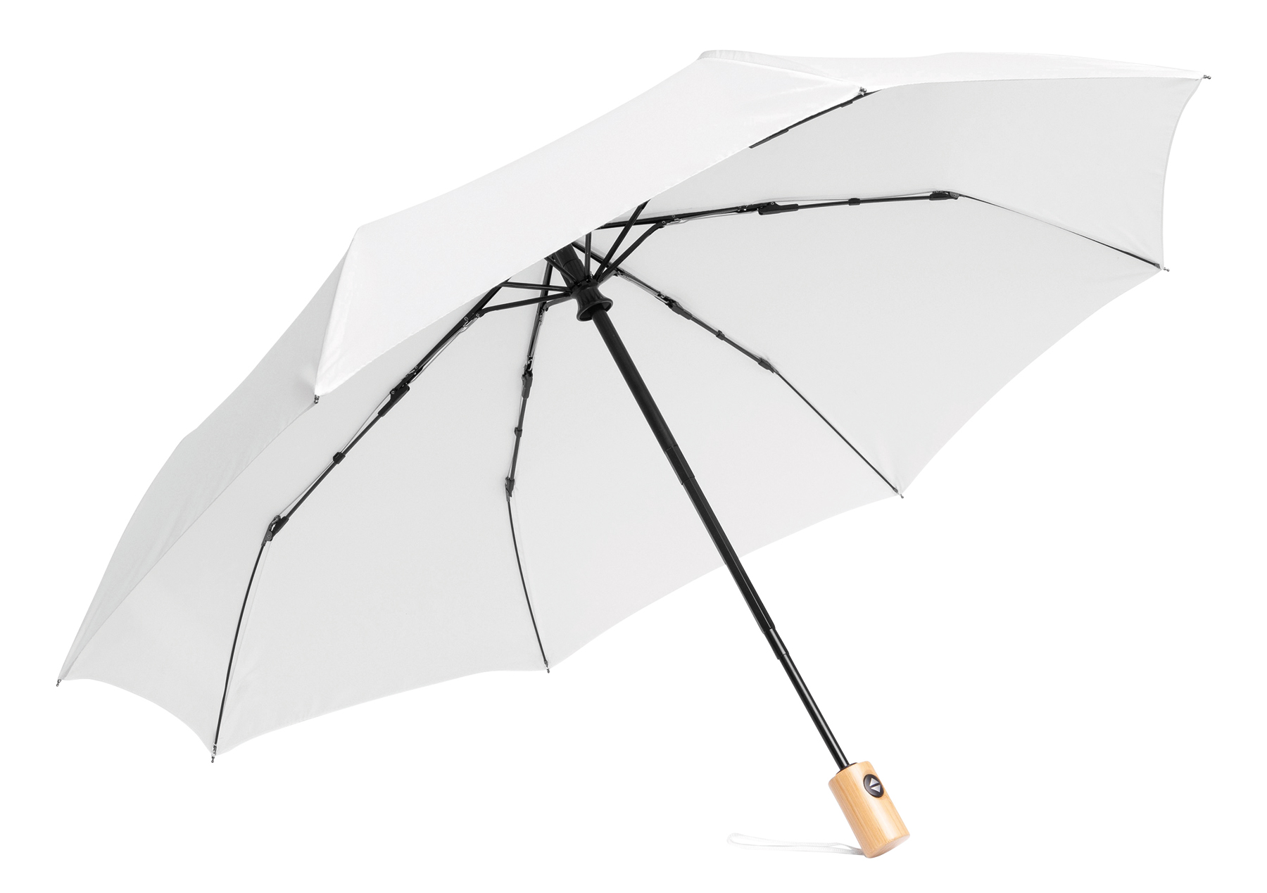 Automatic windproof pocket umbrella CALYPSO - white