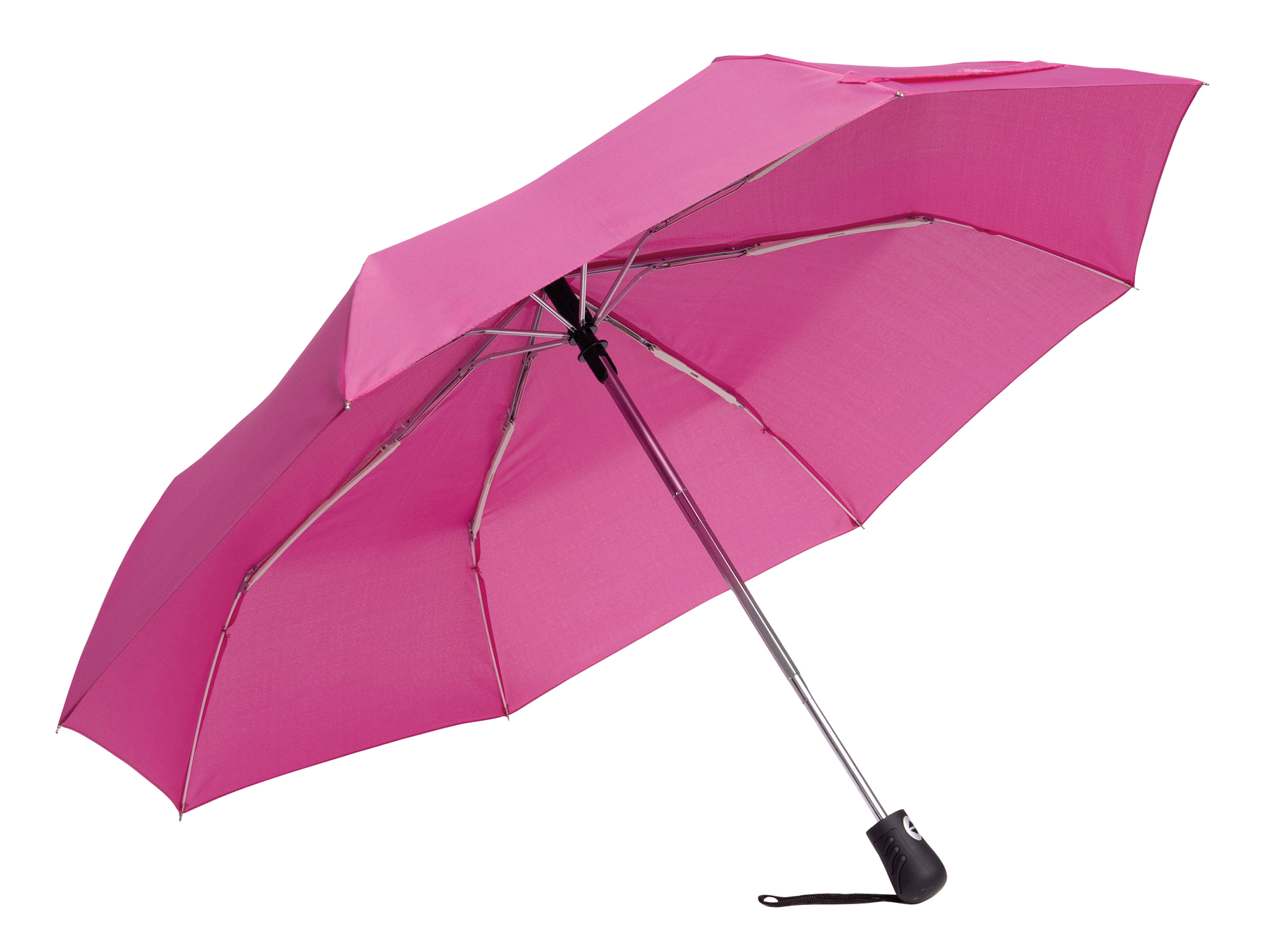Automatic open/close, windproof pocket umbrella BORA - fuchsia