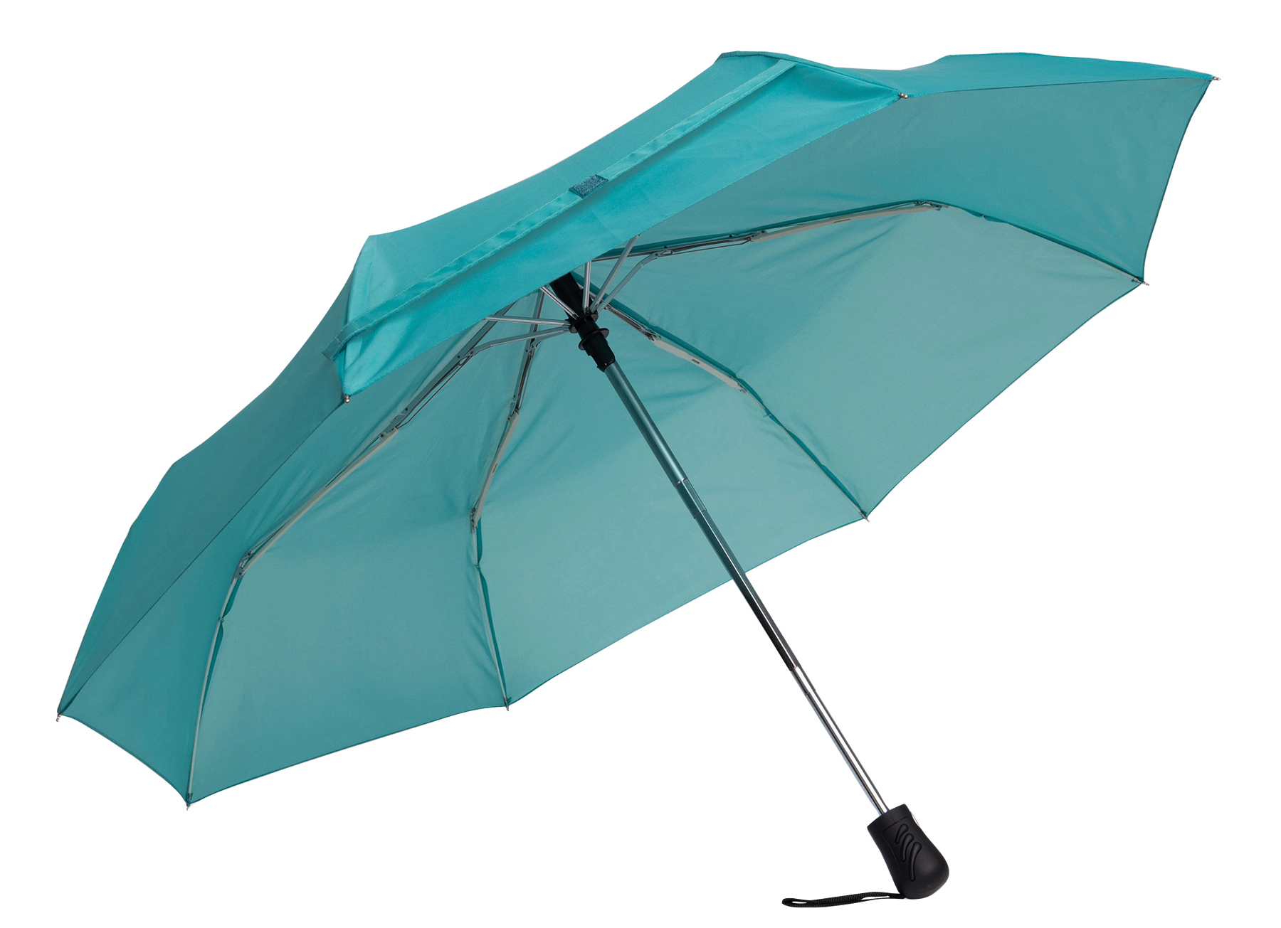 Automatic open/close, windproof pocket umbrella BORA - turquoise