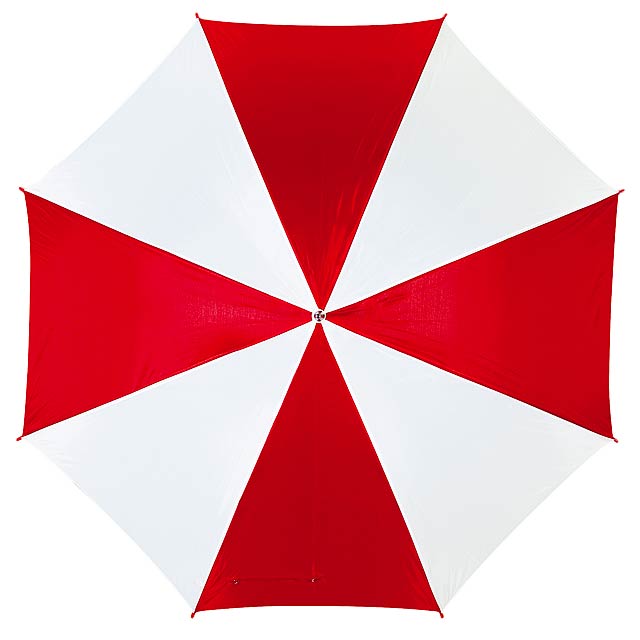 Automatic stick umbrella DISCO - red