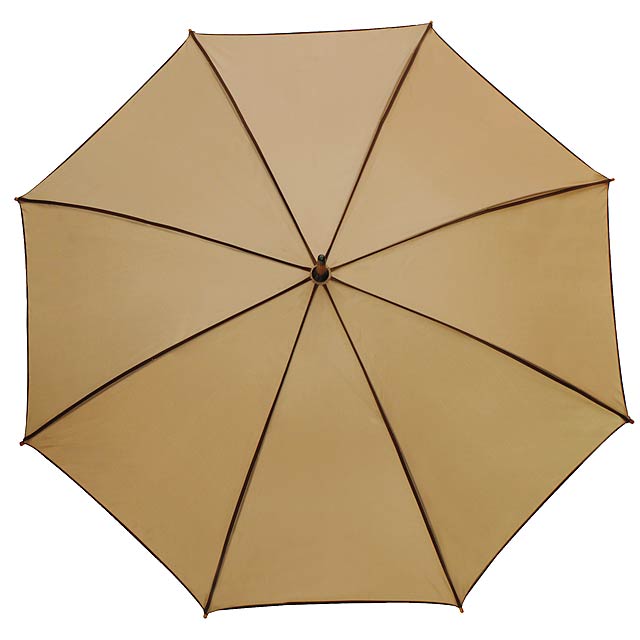 Automatic wooden stick umbrella WALTZ - beige