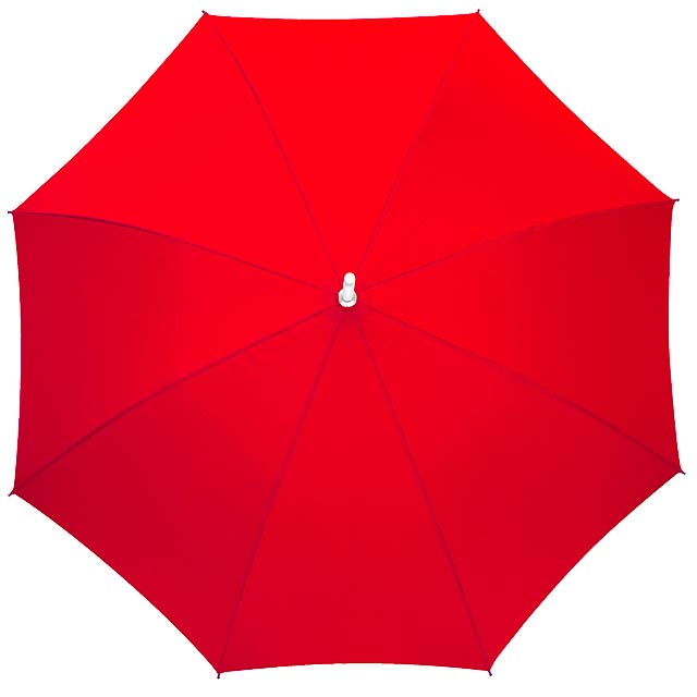 Automatic stick umbrella RUMBA - red