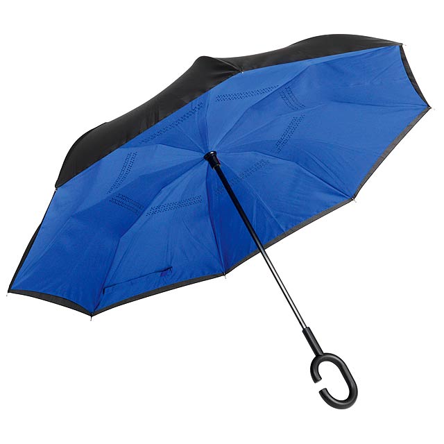 Stick umbrella FLIPPED - blue