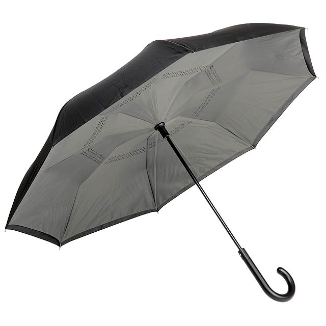 Automatic stick umbrella OPPOSITE - stone grey