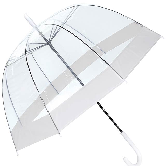 Dome Umbrella Honeymoon transp./white - white