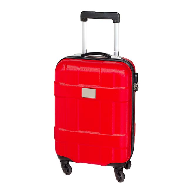 Trolley cabin suitcase MONZA - red