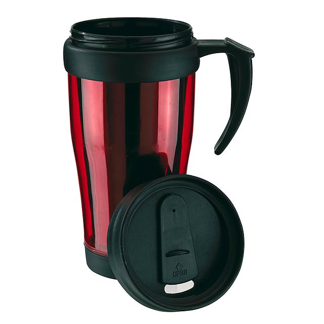 Double-walled cup WARM-UP - red