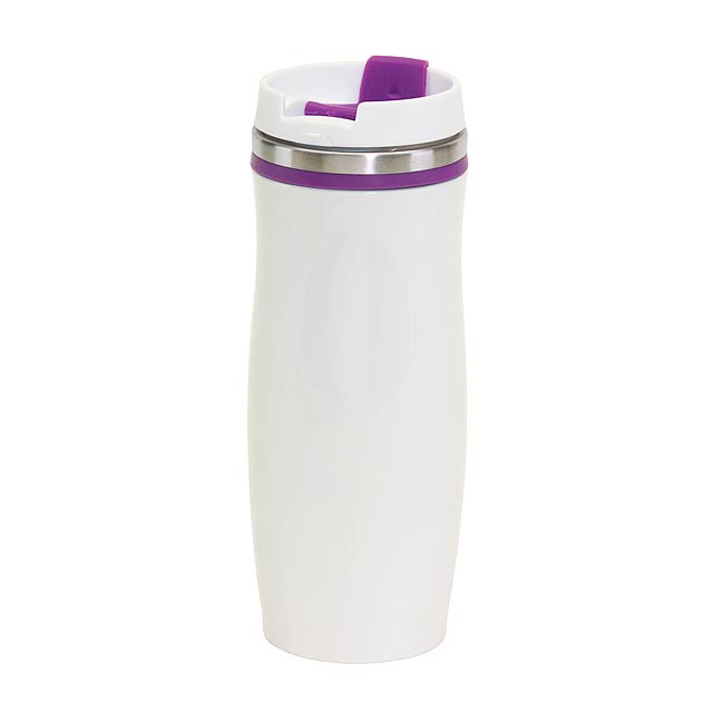 Double-walled flask CREMA - violet