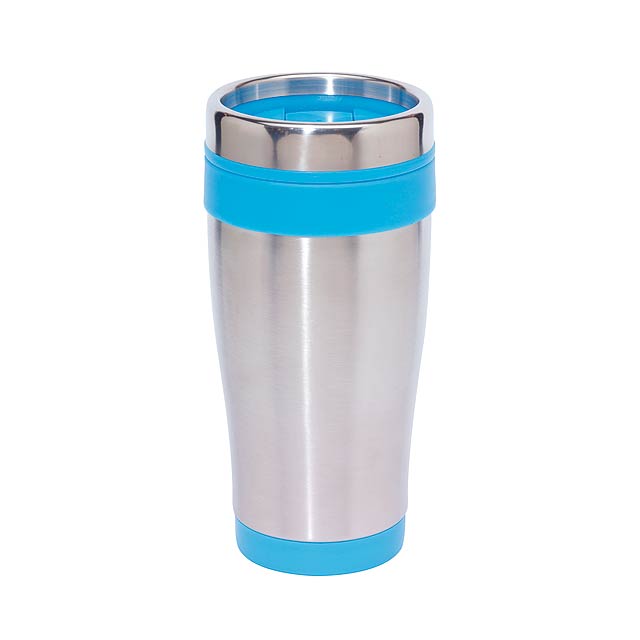 Double-walled flask LUNGO - silver