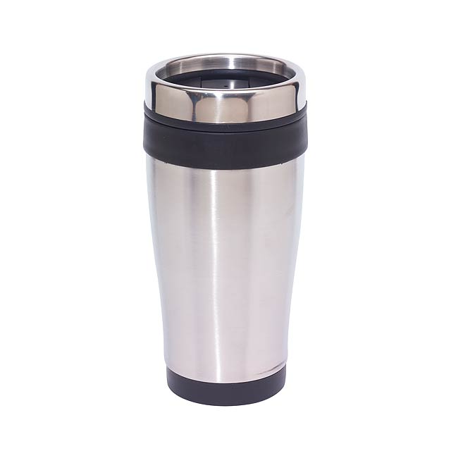 Double-walled flask LUNGO - silver