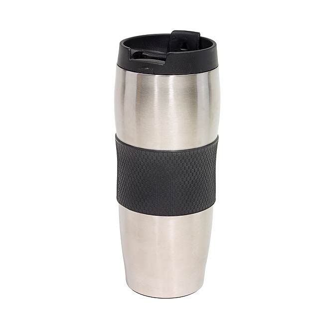 Doubled-walled flask AU LAIT - silver