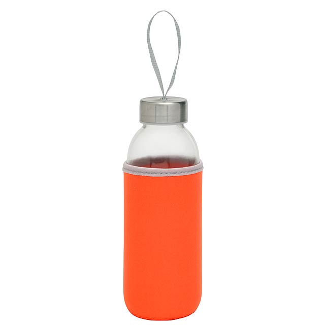 Glass bottle TAKE WELL - orange