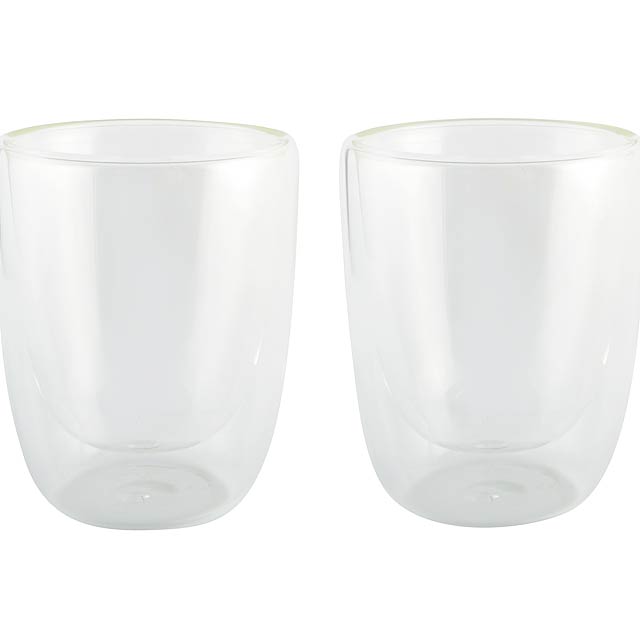 Double-walled glasses DRINK LINE - transparent