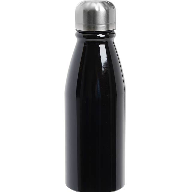Aluminum bottle  Fancy  black - schwarz