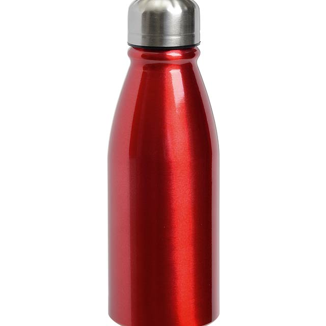 Aluminium bottle  Fancy  red - red