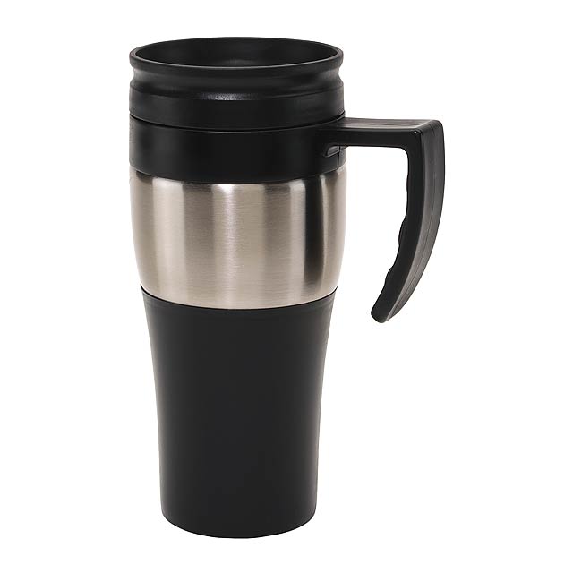 Double-walled cup HOT DRINK - silver