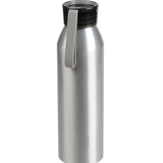 Aluminium bottle  Coloured  grey - Grau