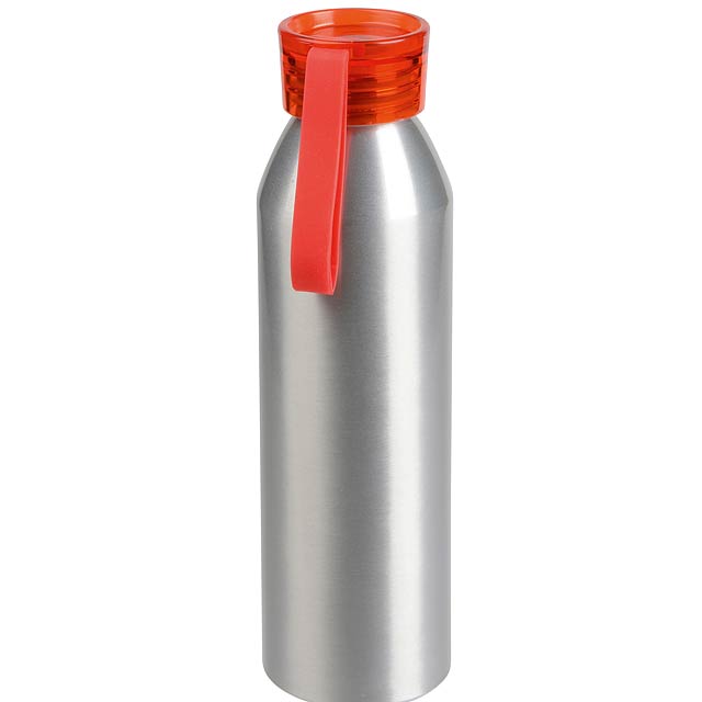 Aluminium bottle  Coloured  red - red