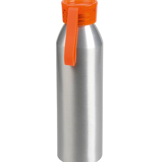 Aluminium bottle  Coloured  orange - orange