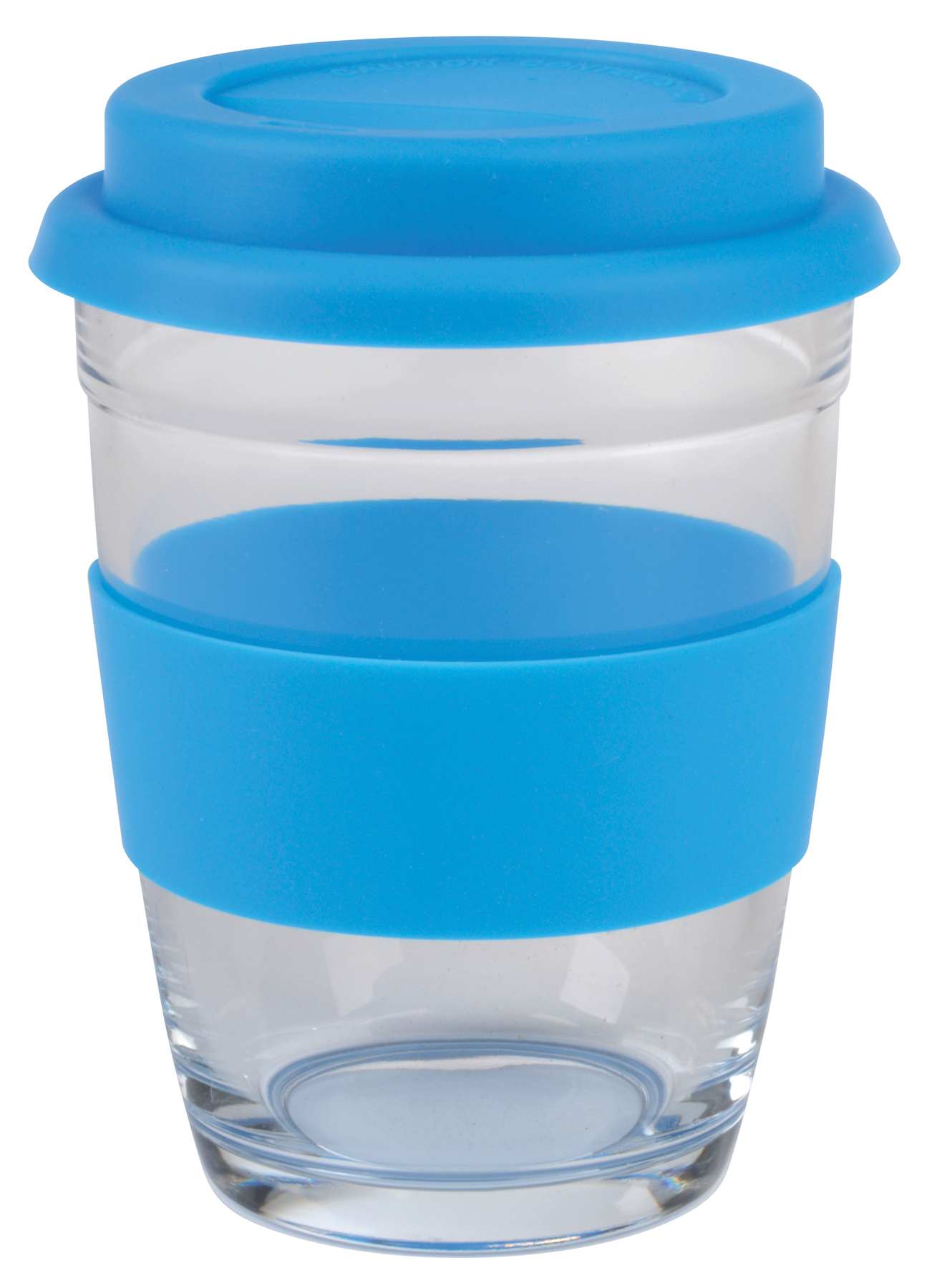 Glass cup PICK UP - transparent blue