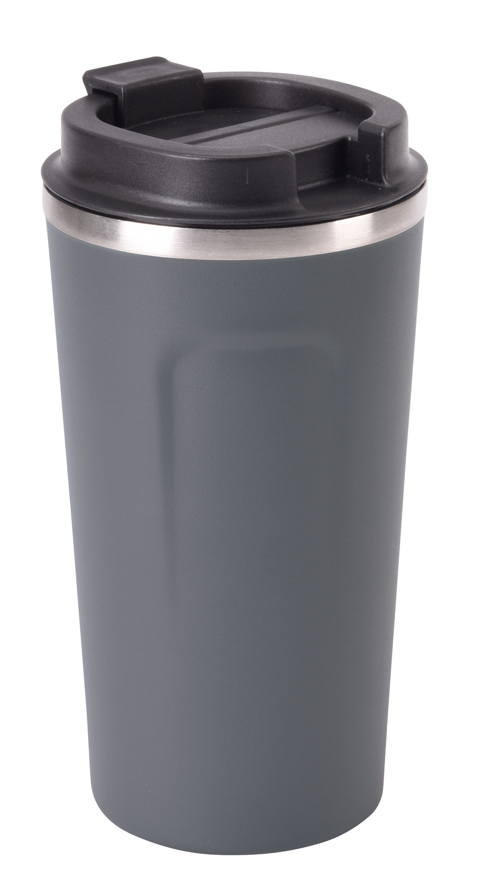 Insulated travel mug COFFEE TIME - grey