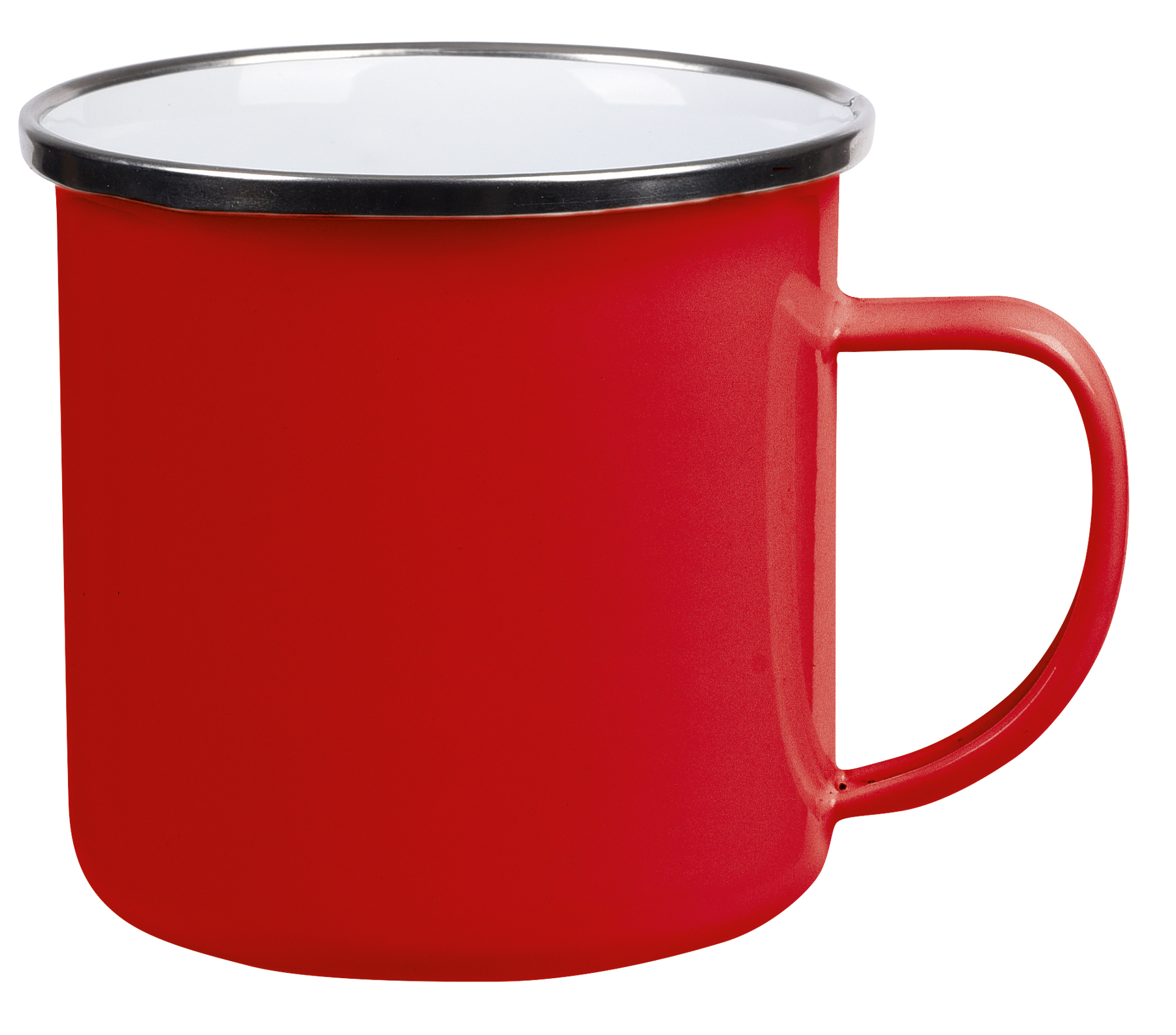 Enamel drinking cup VINTAGE CUP - red