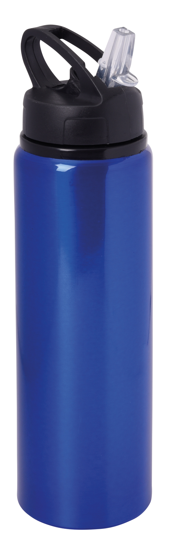Aluminium drinking bottle SPORTY TRANSIT - blue
