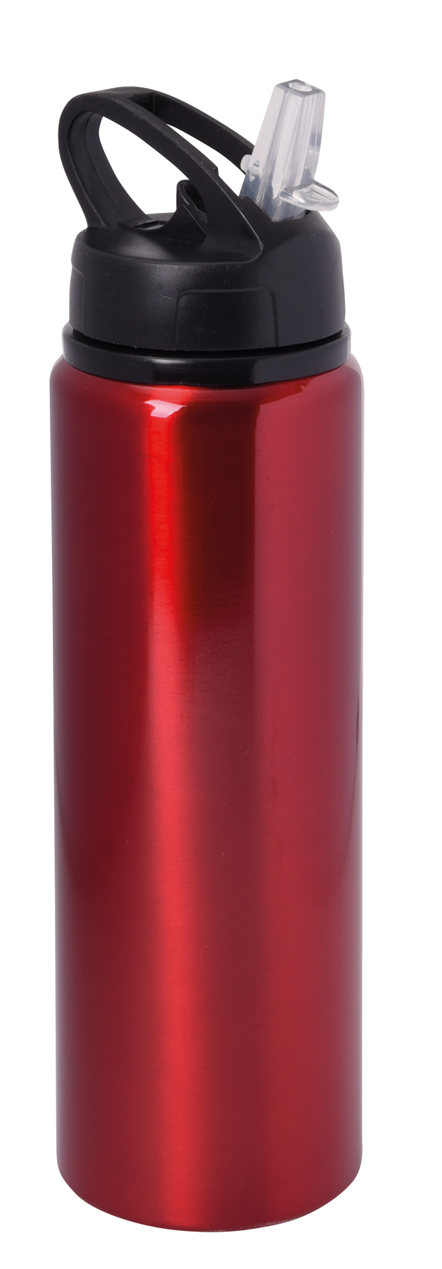 Aluminium drinking bottle SPORTY TRANSIT - red