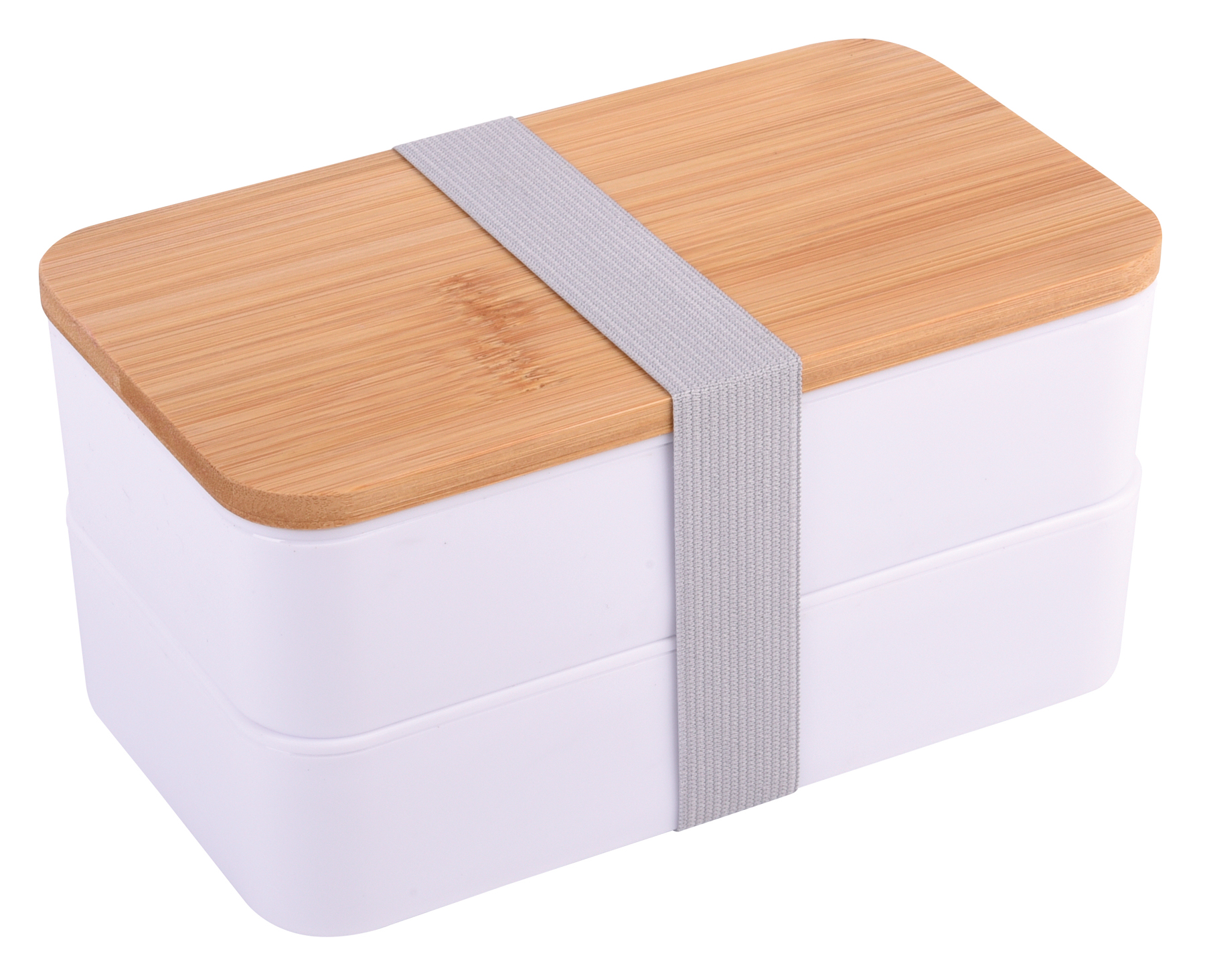Lunch box DOUBLE LEVEL - white