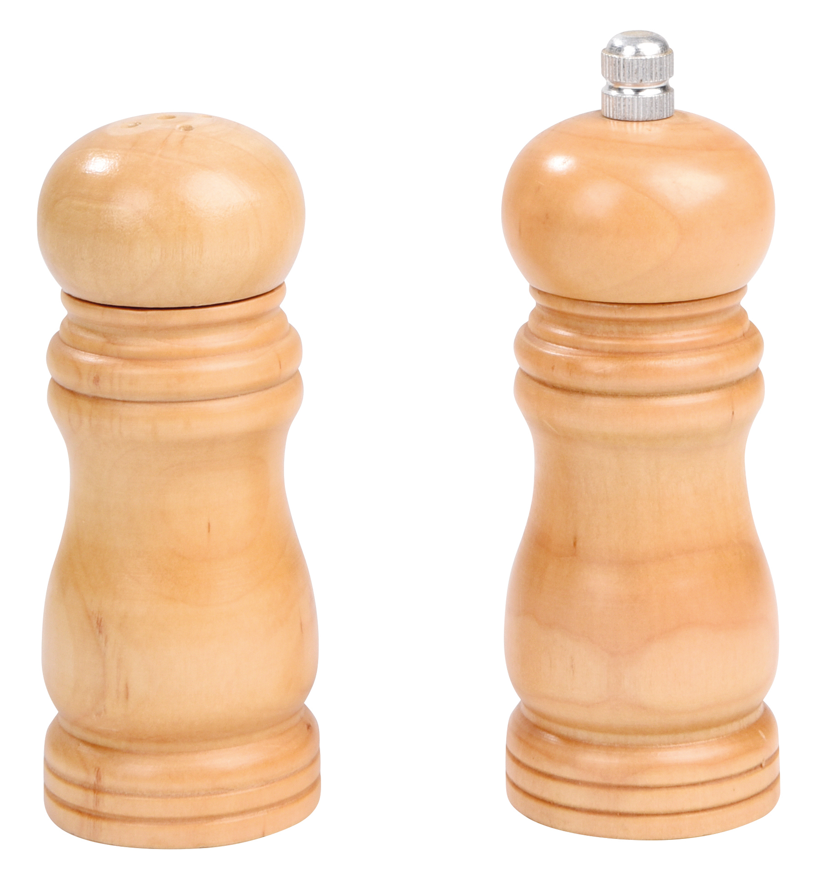 Salt shaker and pepper mill set DUO SPICE - brown