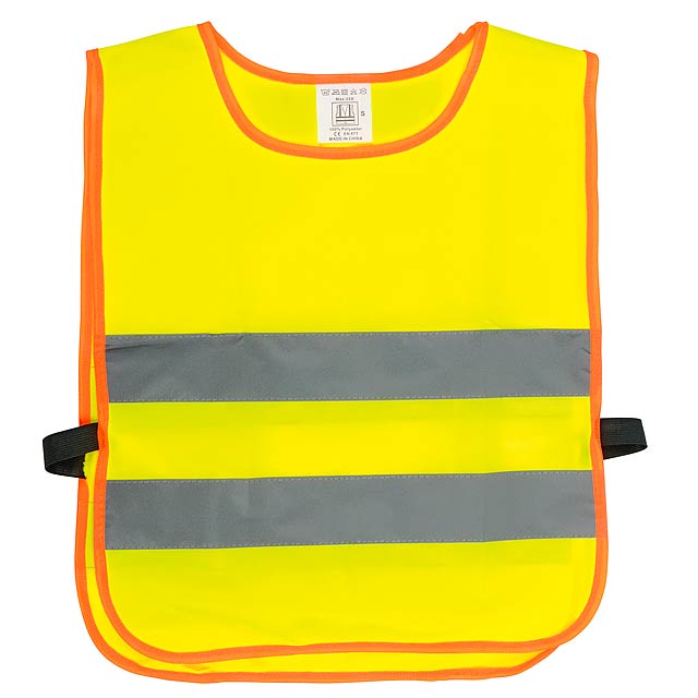 Safety vest for children MINI HERO - yellow