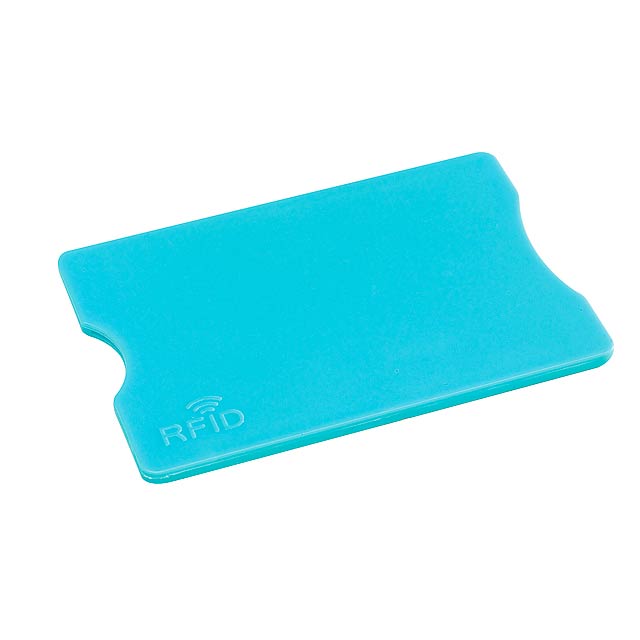 Credit card sleeve PROTECTOR - turquoise