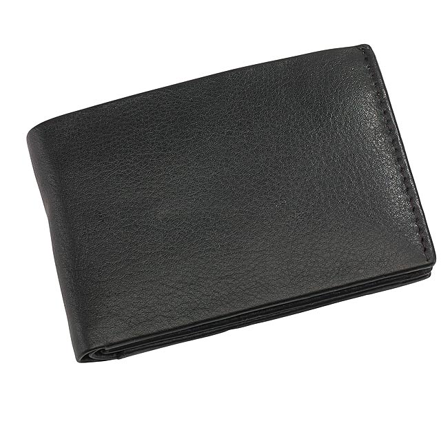 Genuine leather wallet HOLIDAY - black